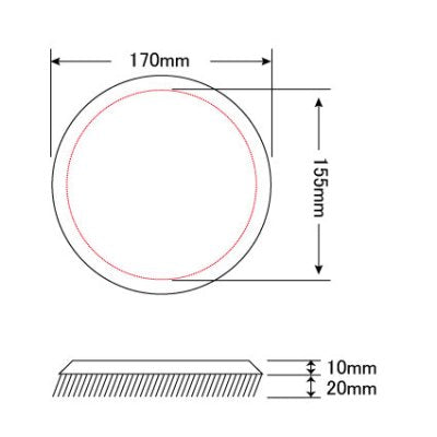 【FREE SHIPPING】GST-46 polishing pad [G7] [WOOL] [6inch]